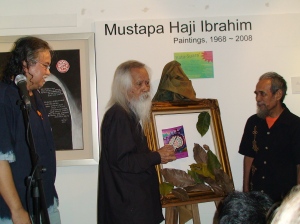 Pak Samad launching \'Gemuruh Alam\' at RA Fine Arts Gallery