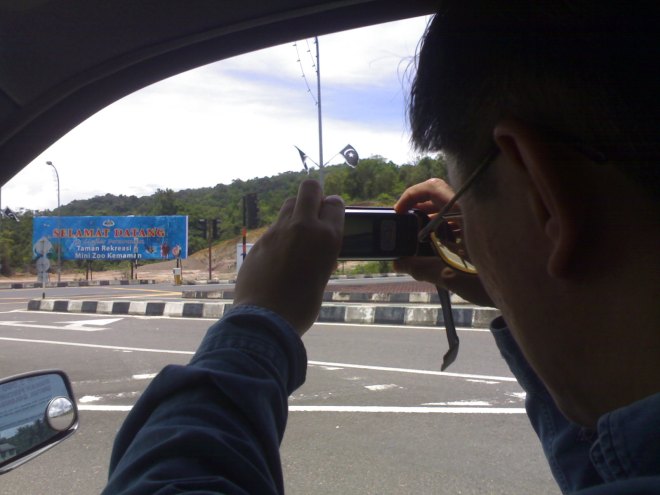 This is dad, the famous photographer ;) . He was snapping a photo to upload in one of his blogs.