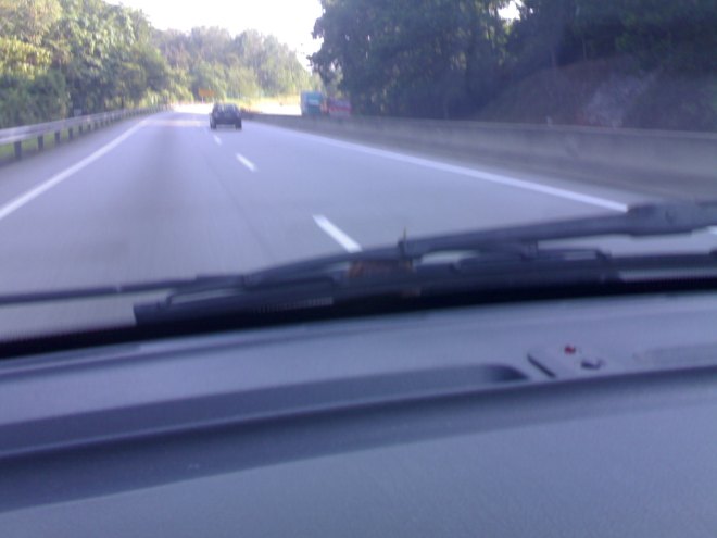 We found it on the hiding behind the wiper after passing the Gombak toll.